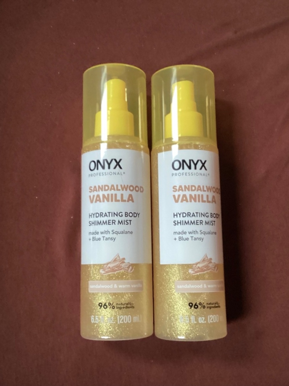 Onyx Professional Sandalwood Vanilla Hydrating Body Shimmer Mist Bundle